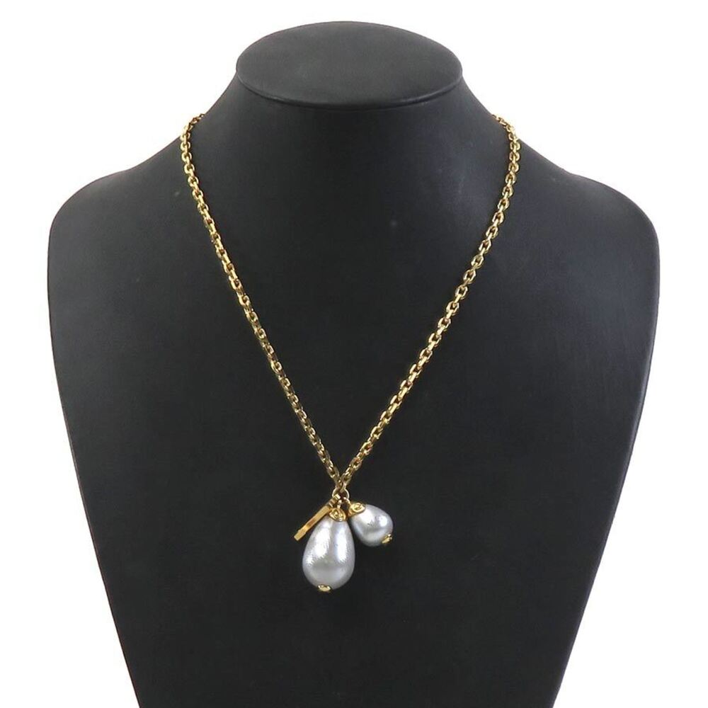 LOUIS VUITTON White Pearl Damier Necklace - Picture 10 of 11